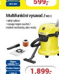 Karcher Multifunkční vysavač WD 3