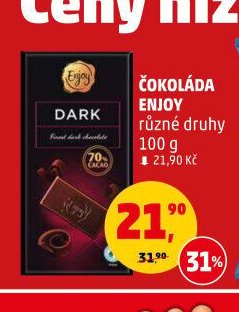 ČOKOLÁDA ENJOY různé druhy 100 g