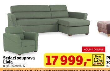 Sedací souprava Livia - ASKO akcniletaky.com