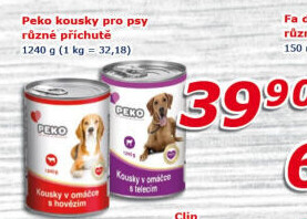Konzerva pro psy Peko
