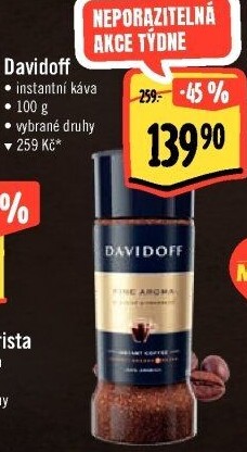 Instantní kávy Davidoff