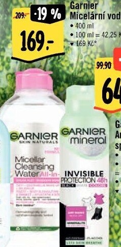 Micelární voda Garnier