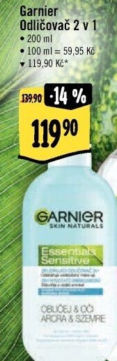 Odličovač 2v1 Essentials Garnier