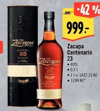Rum 23 YO Centenario Ron Zacapa