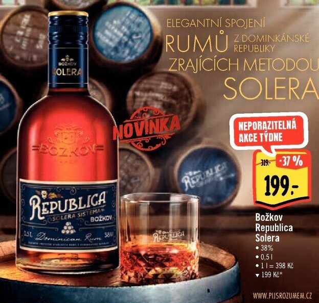 Rum Republica Solera Sistema Božkov
