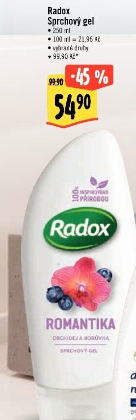 Sprchový gel Radox