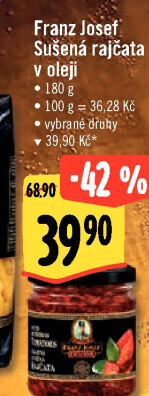 Sušená rajčata v oleji Exclusive Franz Josef Kaiser