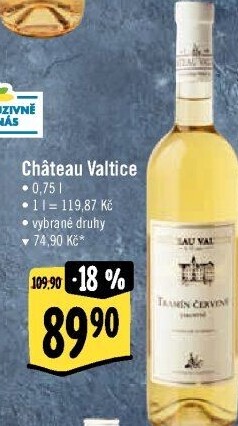 Vína Chateau Valtice