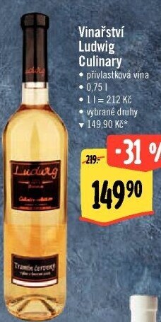 Vína Culinary Collection Vinařství Ludwig - výběr z hroznů