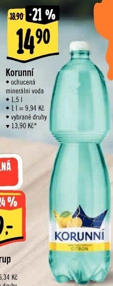 Voda ochucená Korunní