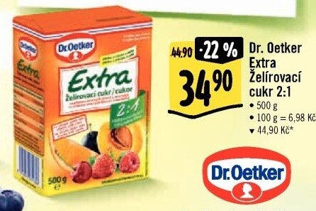 Želírovací cukr Extra Dr. Oetker