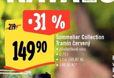 Sommelier Collection Tramín červený