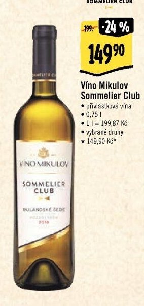 Víno Mikulov Sommelier Club