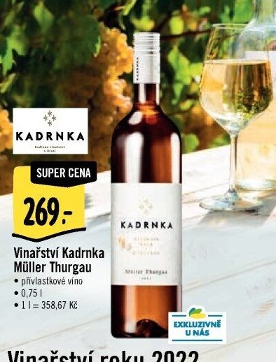 Vinařství Kadrnka Müller Thurgau