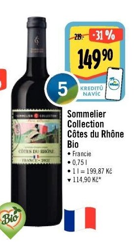 Sommelier Collection Côtes du Rhône Bio