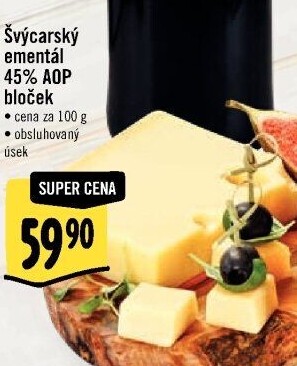 Sýr Ementál švýcarský AOP 45%