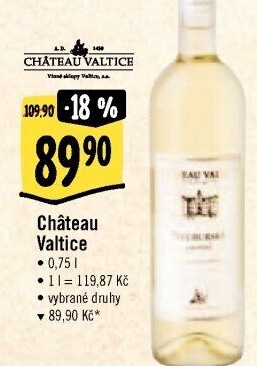 Vína Chateau Valtice