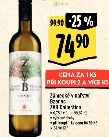 Vína Collection Zámecké vinařství Bzenec