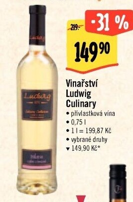 Vína Culinary Collection Vinařství Ludwig - výběr z hroznů