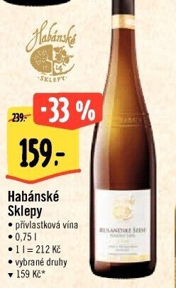 Vína Habánské sklepy - přívlastková