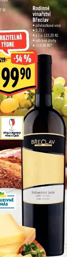 Vína Vinařství Břeclav - přívlastková