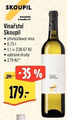 Vína Vinařství Petr Skoupil - přívlastková