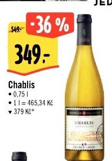 Víno Chablis Sommelier Collection