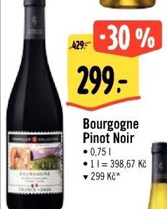 Víno Pinot Noir Bourgogne Sommelier Collection