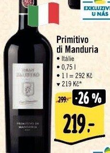 Víno Primitivo di Manduria