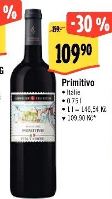 Víno Primitivo Puglia Sommelier Collection