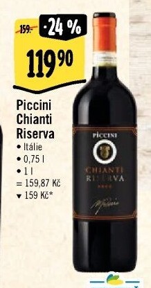 Víno Riserva Chianti Piccini