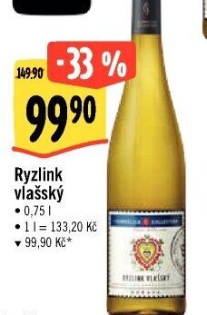 Víno Ryzlink vlašský Sommelier Collection