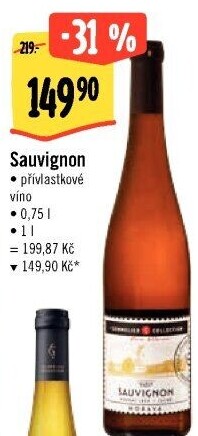 Víno Sauvignon Sommelier Collection - přívlastkové