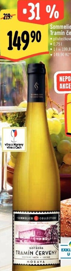 Víno Tramín červený Sommelier Collection - přívlastkové