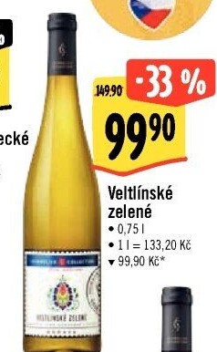 Víno Veltlínské zelené Sommelier Collection