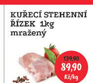 Kuřecí stehenní řízky mražené