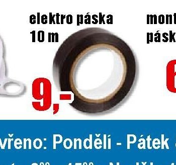 elektro páska 10 m