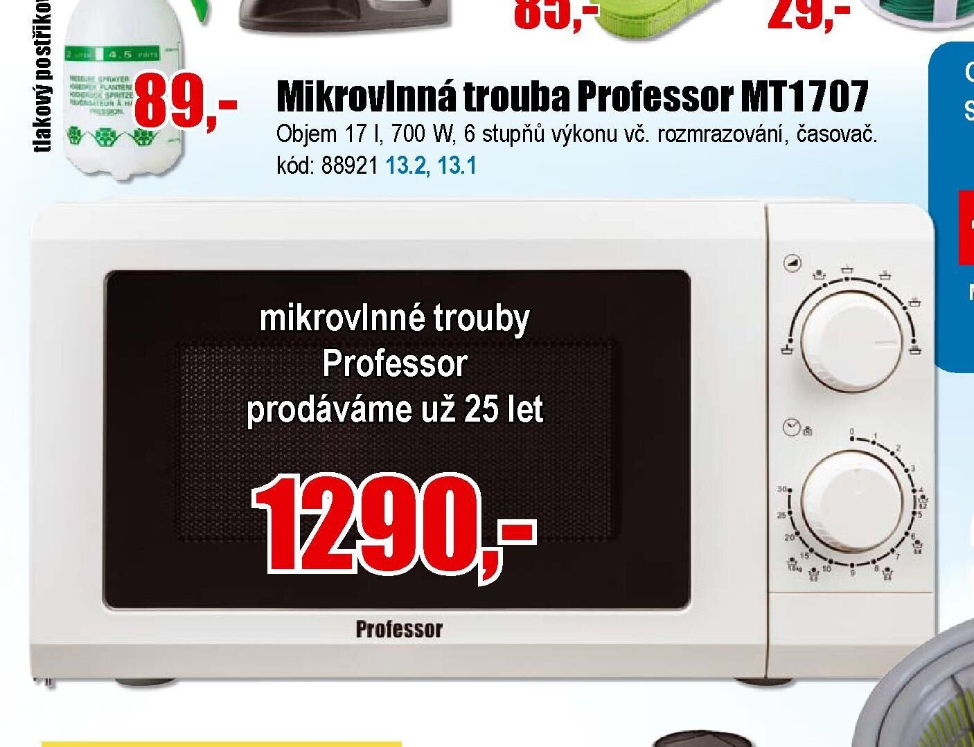 Mikrovlnná trouba Professor MT1707