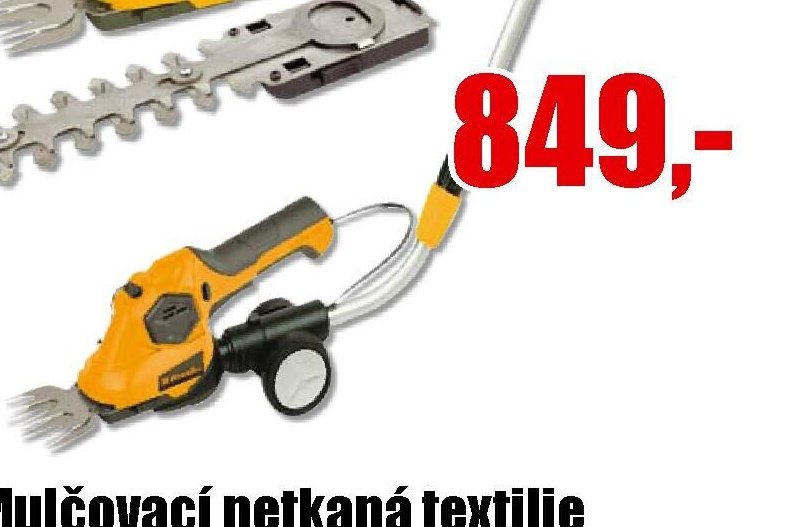 Nůžky AKU na trávu a keře Riwall
