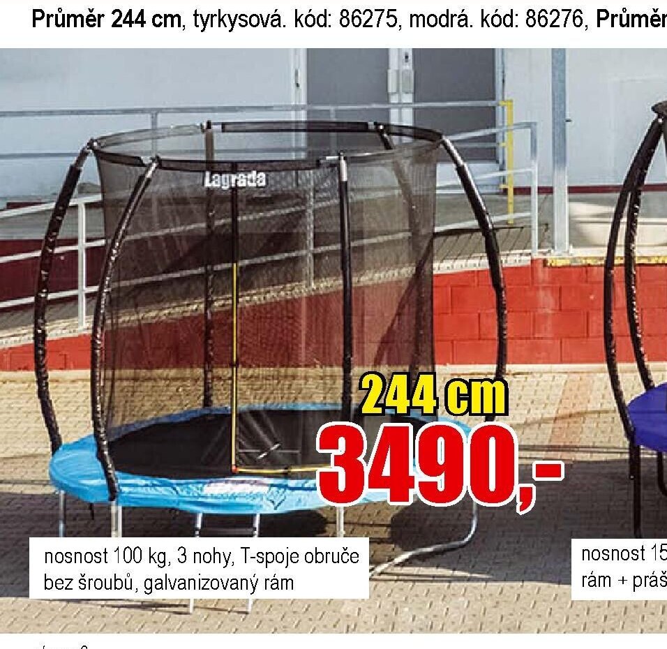 Trampolína Lagrada 244 cm