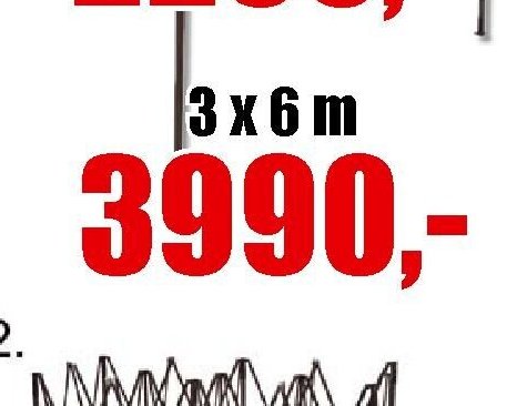 Nepromokavý párty stan 3x6m