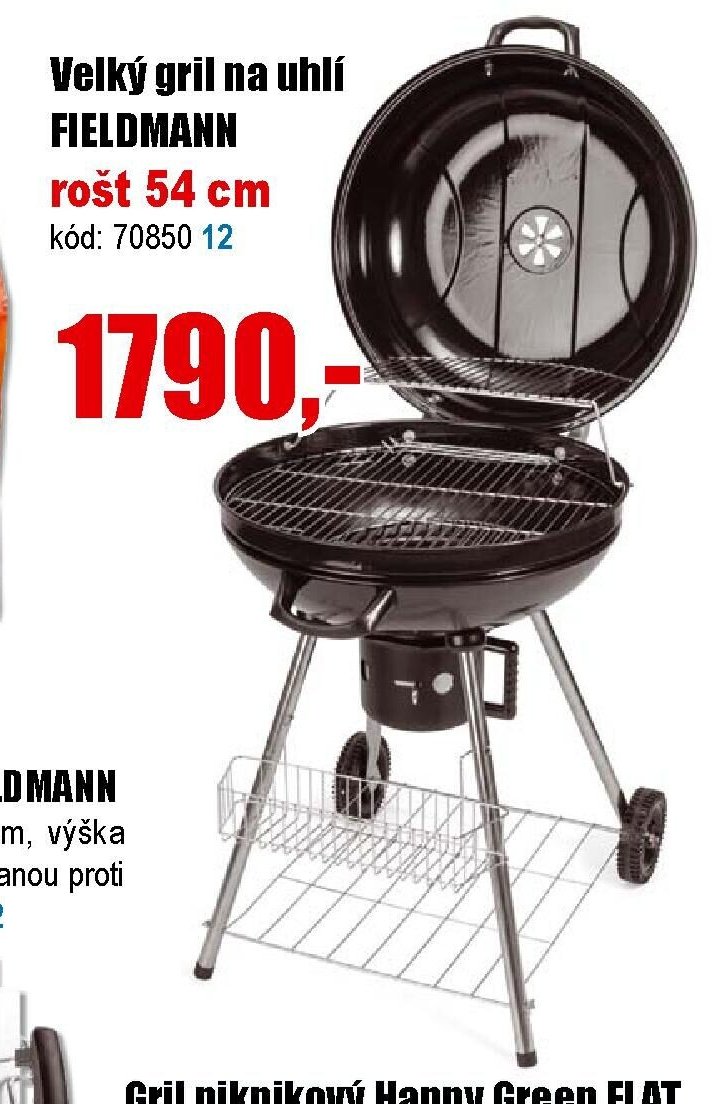 Velký gril na uhlí FIELDMANN