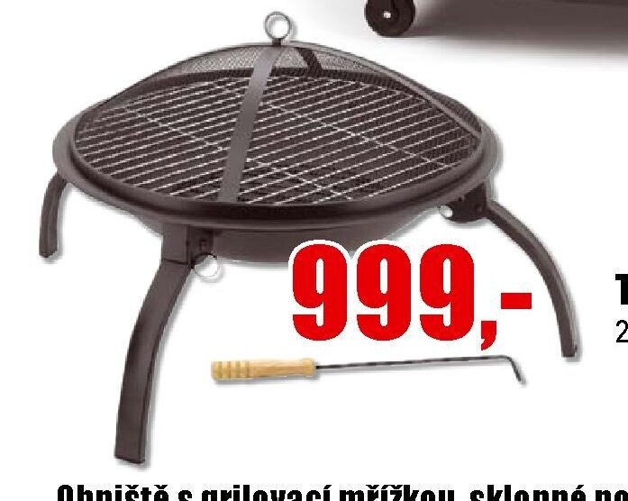Ohniště s grilovací mřížkou