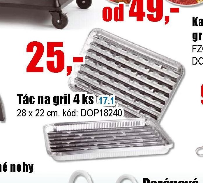 Tác na gril 4 ks