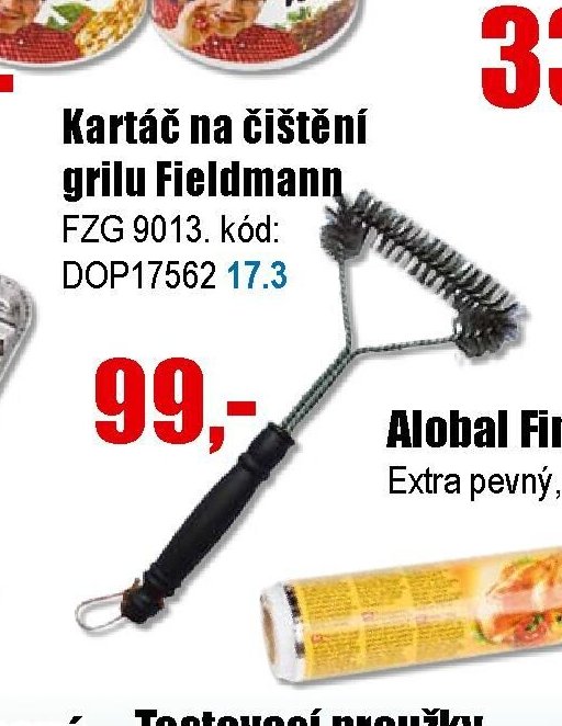 Kartáč na čištění grilu Fieldmann