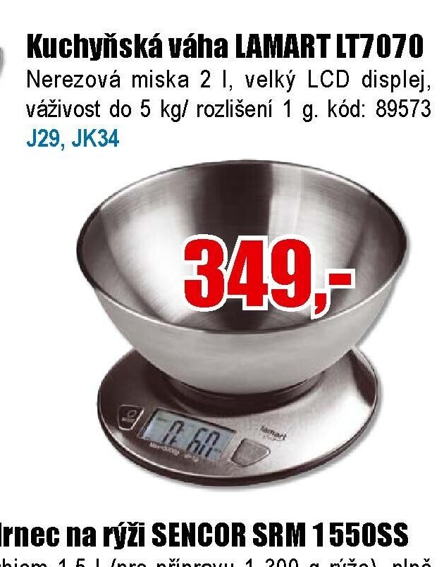 Kuchyňská váha LAMART LT7070