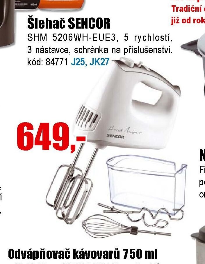 Šlehač SENCOR SHM 5206WH-EUE3