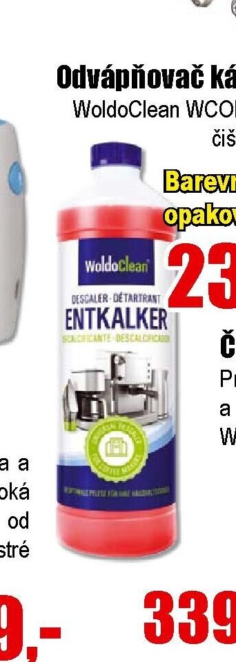 Odpápňovač Kávovarů 750 ml WoldoClean
