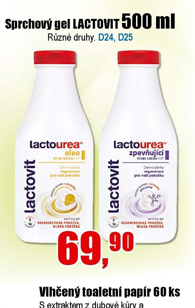 Sprchový gel LACTOVIT 500 ml