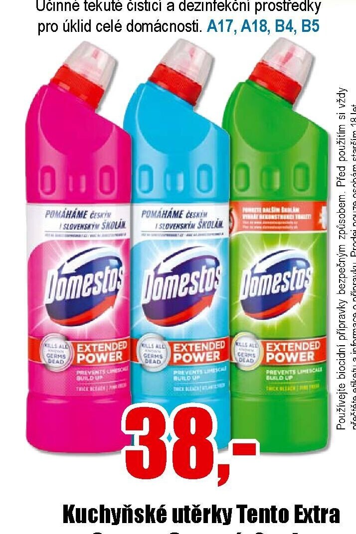 Čističe DOMESTOS 750 ml